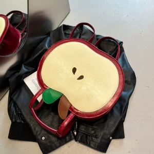 Backpack Bags Niche Design Ins Red Apple Crossbody Ita Bag Sweet Style Cute Ulzzang Student Shoulder Bag New Girl Harajuku
